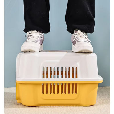 편안한 고양이 외출 여행 상자 금속 프레임과 모험을위한 호흡 가능한 편안함