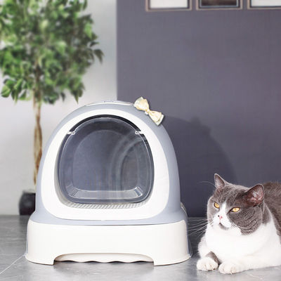 고양이와 개를 위한 폐쇄된 고양이 쓰레기 상자