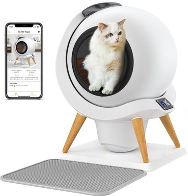 스마트 쓰레기 상자 자칫 청소 자동 고양이 화장실 상자 대용량 및 APP 제어