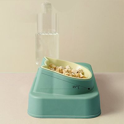 애완 동물 개 고양이 음료 물 병 고양이 음식 그릇 및 물 분배 장치에 대한 시간 설정이 없습니다