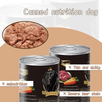 혼합 맛 개 캔 식품 OEM/ODM 닭고기 쇠고기 채소 젖은 애완 동물 크림 맛