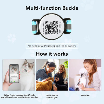사용자 지정 로고 QR 코드 부드러운 폴리에스터 재료와 함께 허용 애완 동물 트레이너 목걸이