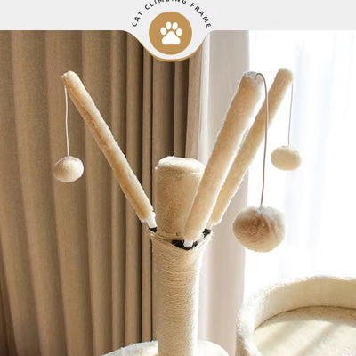 다단계 고양이 등반 시살 프레임 현대 나무 큰 고양이 나무 탑 가구 스크래치 포스트