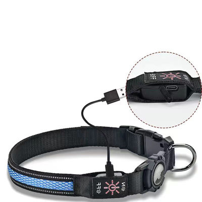 조절 가능한 USB 재충전 가능한 슈퍼 밝은 안전 라이트 LED 개 목걸이