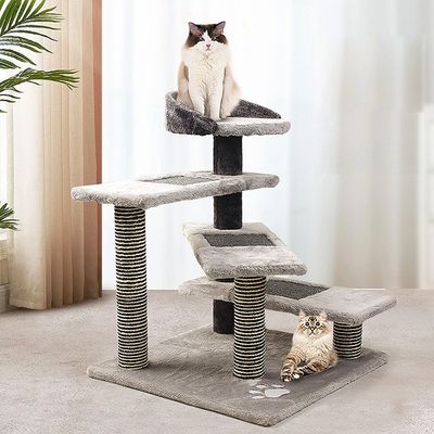 SISAL 고양이 집 장난감 타입 고양이 스크래핑 하우스 장난감 및 등산 활동 타워