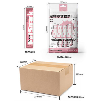 주요 성분 튀니지 15g/pcs 영양소 및 칼슘 보충을 위한 고양이 간식 스틱