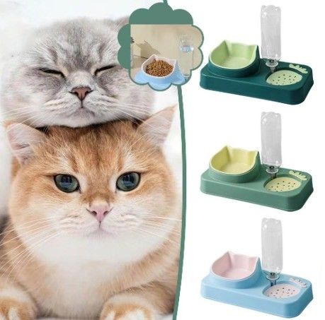 애완 동물 개 고양이 음료 물 병 고양이 음식 그릇 및 물 분배 장치에 대한 시간 설정이 없습니다
